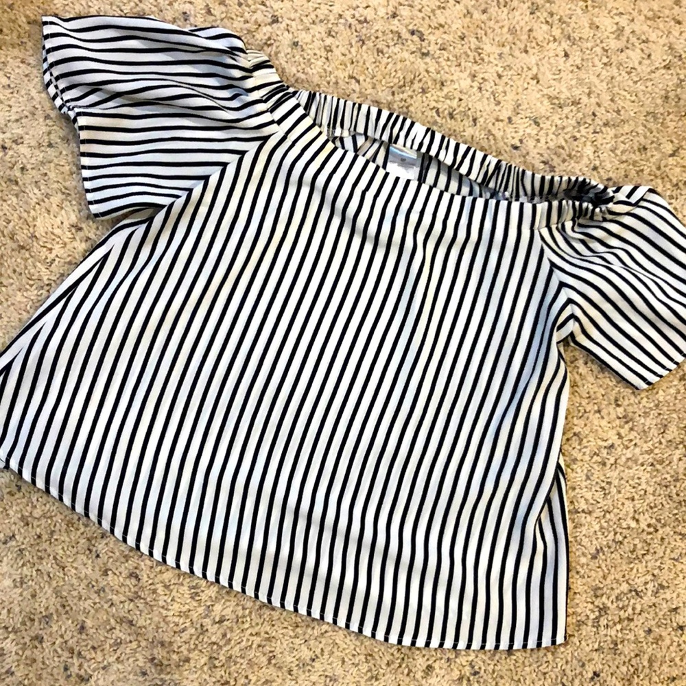 Black and white striped shirt